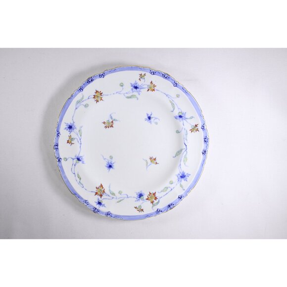 Vintage SET of 4 Royal Crown Derby classic dinner plates, 1921 - 1940 white blue - Picture 3 of 10